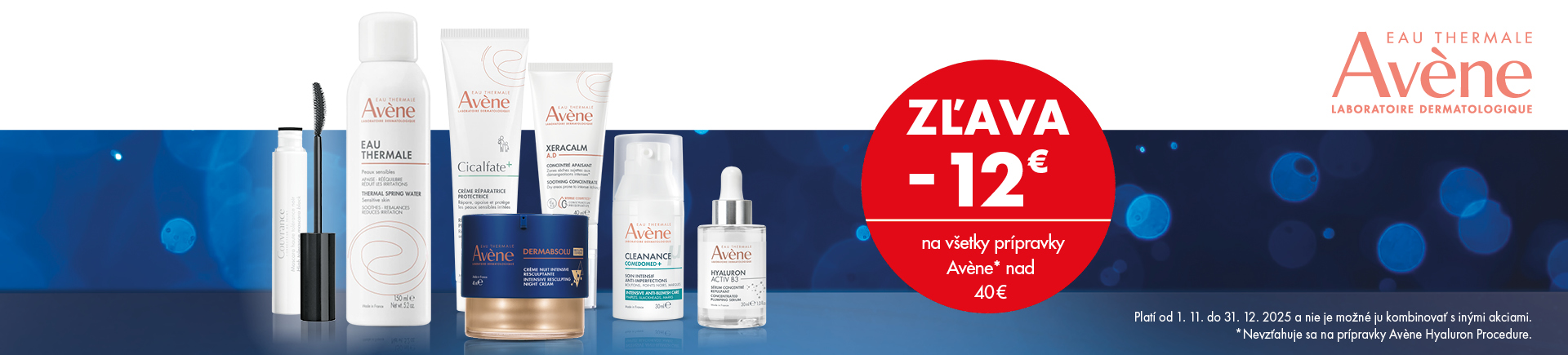 Avene - zľava 12 €